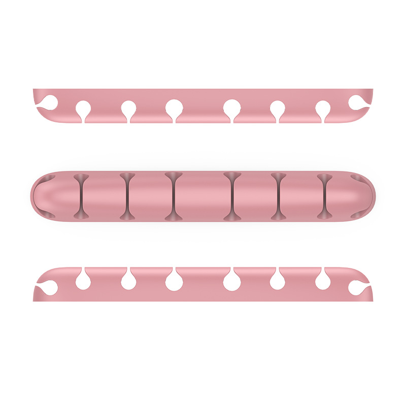 Nuevo cable de datos de escritorio organizador de cable de silicona regalo creativo de almacenamiento Winder enchufe titular clip de alambre