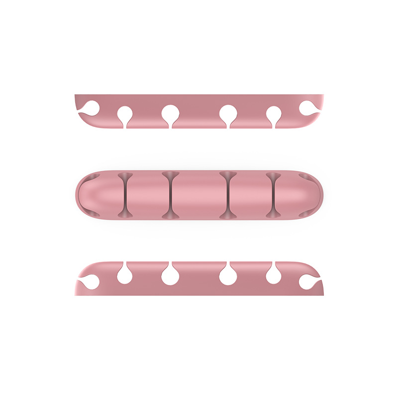 Nuevo cable de datos de escritorio organizador de cable de silicona regalo creativo de almacenamiento Winder enchufe titular clip de alambre