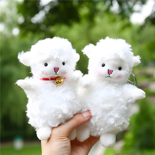 Internet-famous little sheep pendant, small lamb plush toy, keychain, Japanese-style cute sheep doll, bag charm, plush toy