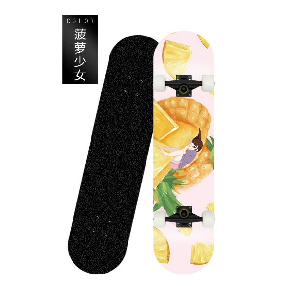 Pineapple Girl (single-sided whole board with black bracket and white wheel)