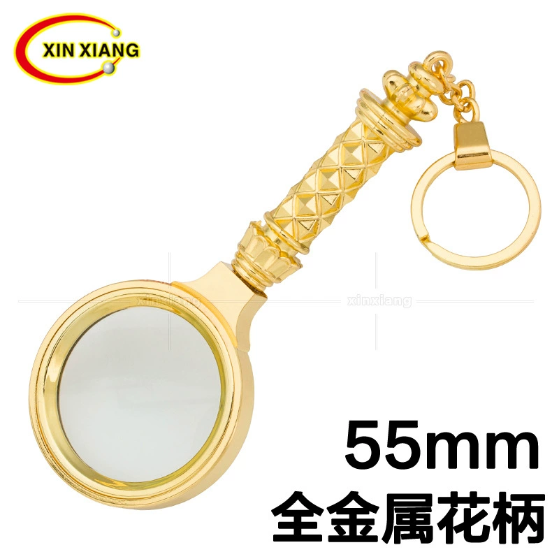 Цельнометаллическая Роскошная золотая Портативная Лупа, 10-кратная идентификация, старинное наблюдение за растениями, книга для чтения, уход, Детская наука