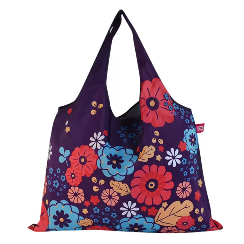 创意牛津布rpet环保袋可折叠购物袋时尚背心袋印花尼龙手机210T