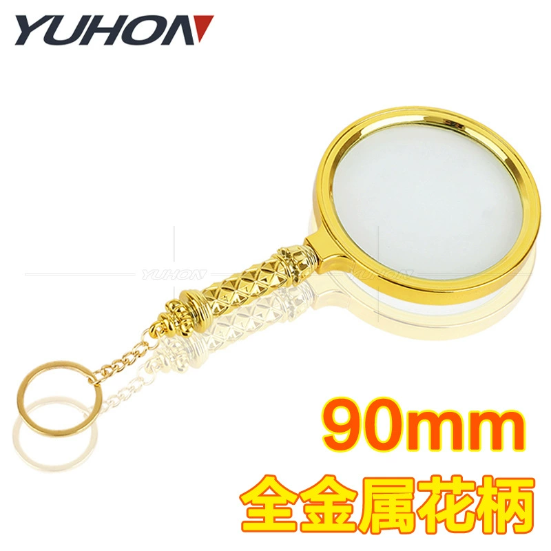 Производители поставляют 5 раз ретро классические оптические линзы латунного цвета с увеличительным стеклом портативное 90 мм зеркало для чтения