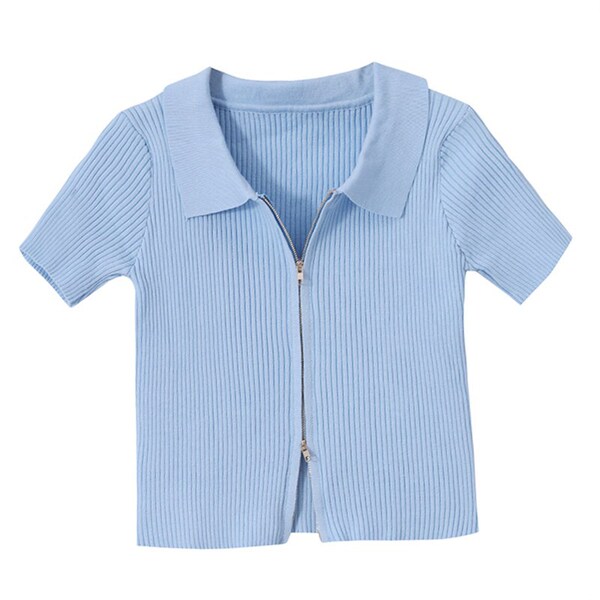 Summer fitted short short sleeve T-shirt