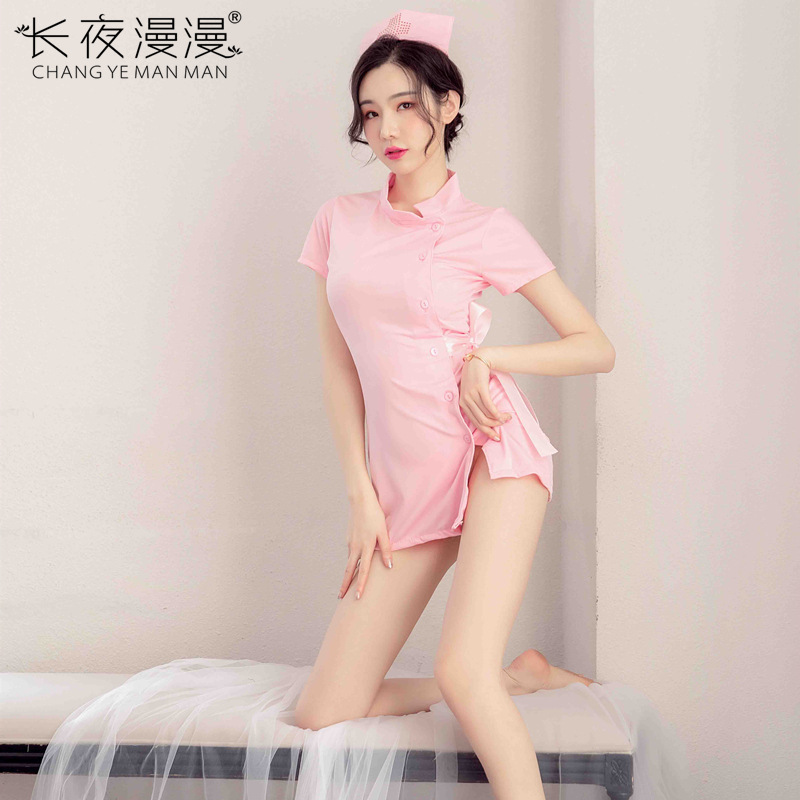 Long Night Sexy Underwear Uniform Temptation Nurse Suit Sexy Backless Black Powder Nurse Suit for 1400 Long Night Sexy Underwear Uniform Temptation Nurse Suit Sexy Backless Black Powder Nurse Suit for 1400