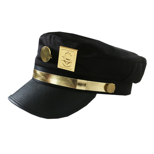 JOJO's Bizarre Adventure Hat - Jotaro Kujo Metal Badge Sunshade Cosplay Hat