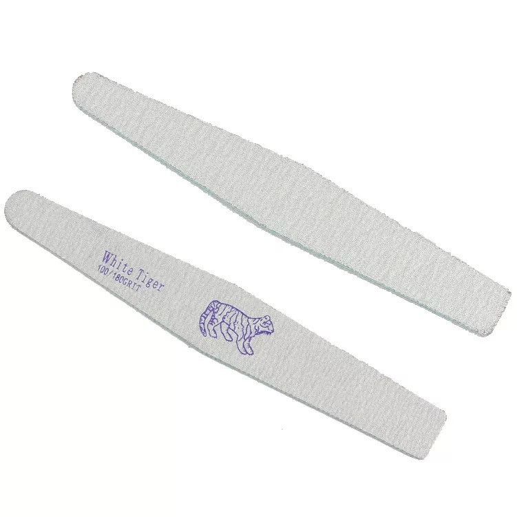 Diamond-shaped gray sand strip nail file tiger sand strip