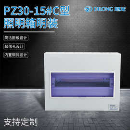 厂家直销明装照明箱敲落孔简洁面板设计PZ30-15#型配电箱