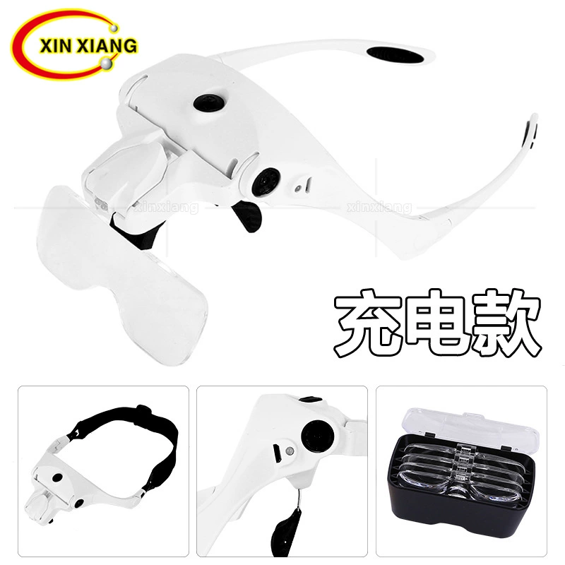 USB перезаряжаемый светодиодный светильник увеличительное стекло на голове 5 кратных чтений вышивка крестиком Wen Mei Beauty Repair признательность