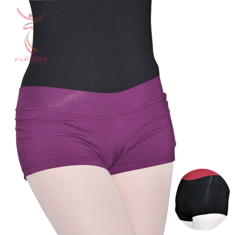 Wow, 3-Point Cotton Black Practice Gymnastics Pants, Base Layer Practice Clothes, Shorts, Low-Waist Pants, Ballet Dance Yoga