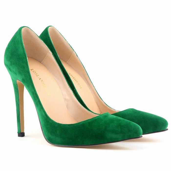Niluke Amazon's new large size AliExpress multi-color sexy bride's super fine high-heeled women's wedding single leather shoes