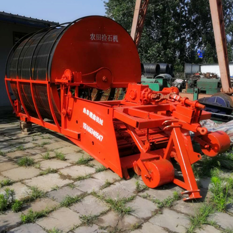 大型农田捡石机自动上车挖石头机洋姜起挖机链条带箱碎石清理机