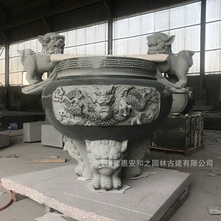 福建加工寺院大理石香炉 寺庙石雕香炉天公炉加工 可来图设计