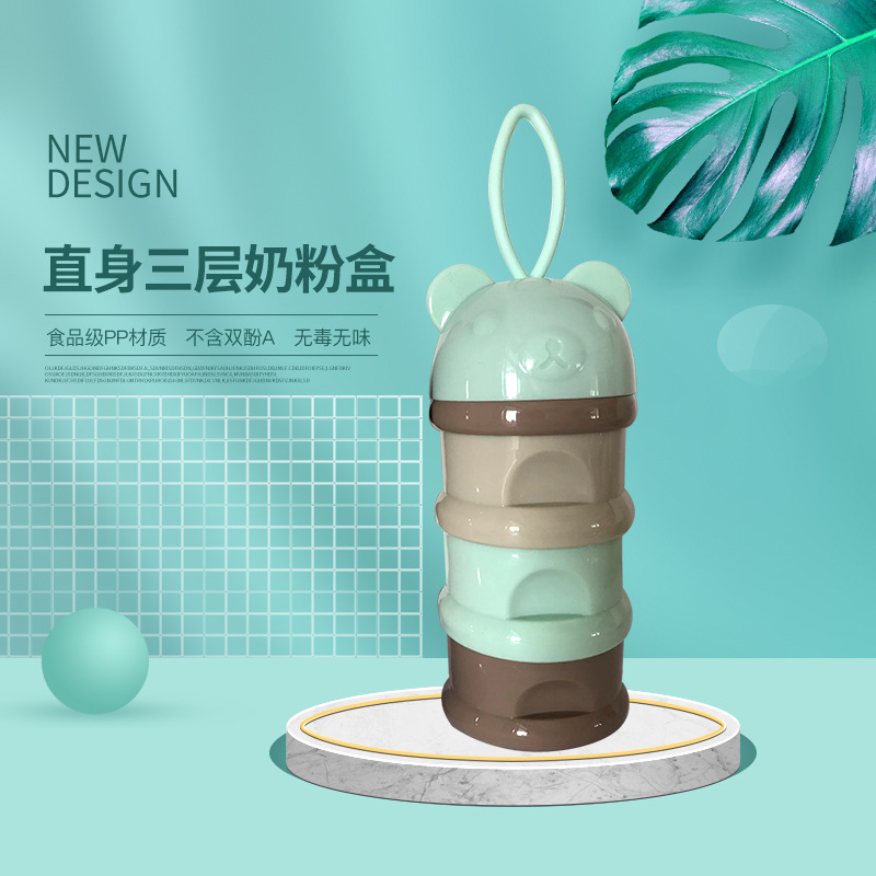 Baby Milk Powder Box, Baby Milk Powder Box, Large Capacity, Direct Opening, Three-layer Portable Milk Powder Box, Sub-bottle, Factory Direct Sales