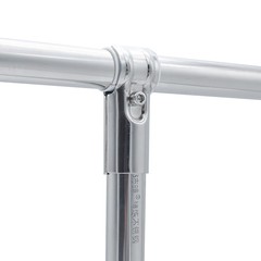 Paiqing25 steel pipe connector drying rack joint stainless steel display stand accessories garden pavilion frame round pipe clamp tube connector