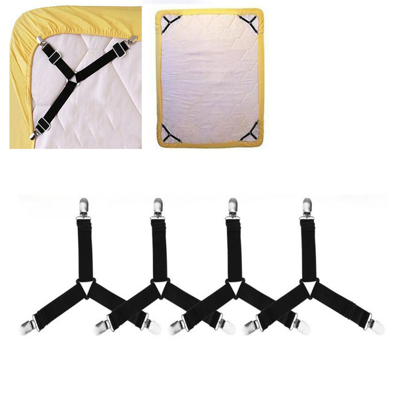 Adjustable Bed Sheet Fastener Metal Sofa Strap Buckle Fixing Clip Strong Elastic Band Mattress Anti-Slip Storage Adjustable Bed Sheet Fastener Metal Sofa Strap Buckle Fixing Clip Strong Elastic Band Mattress Anti-Slip Storage