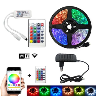 Набор светодиодной ленты 5050 RGB 10 м Wi-Fi пульт 24 кнопки музыкальный режим