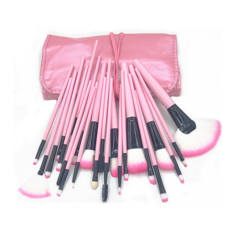 12 unids 15 unids 18 unids 24 unids 32 unids pinceles de maquillaje traje negro/Rosa/color de madera pinceles de maquillaje herramientas de belleza