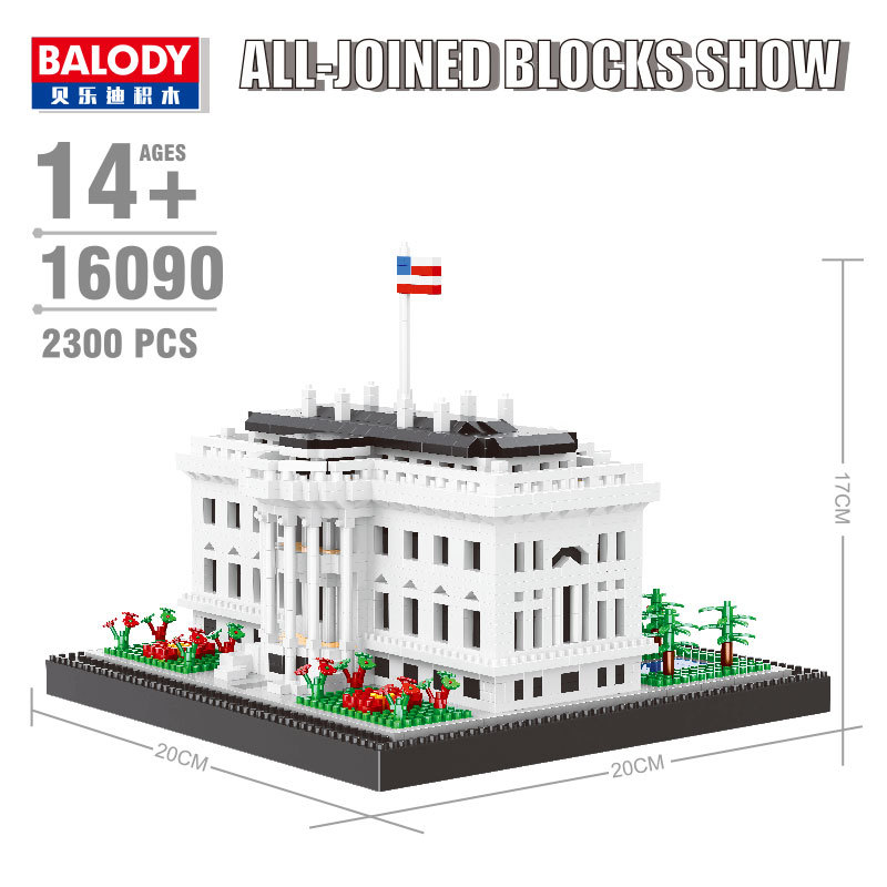 Beledi 16260-290 bloques de construcción de partículas pequeñas ensamblando juguete de construcción estanque de flor de durazno Torre de grúa amarilla transfronteriza al por mayor