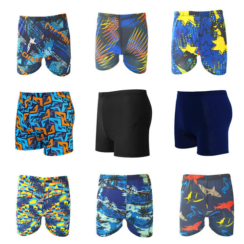 Fashion Men's Straight Waist Patterned Swim Trunks, Multiple Colors, for Swimming, Hot Springs, Beach, Pool Male Swimwear