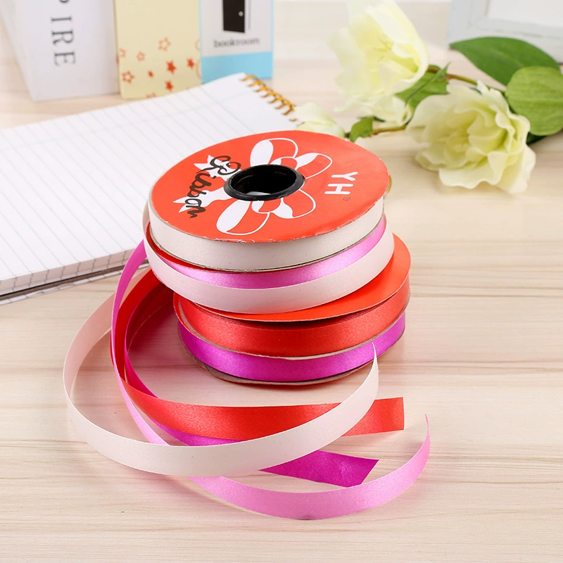 Оптовая продажа лент для украшения шаров шириной 1,2 см, ленты для упаковки подарков на свадьбу, праздники, дни рождения, декоративные веревки для завязывания.