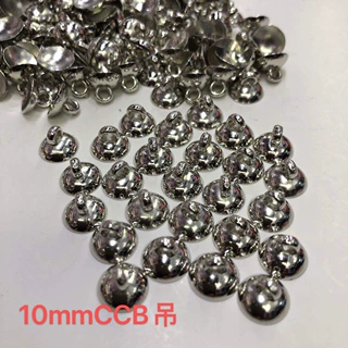 DIY饰品配件玻璃球罩自由搭CCB吊帽kc金色白k串珠吊坠百搭