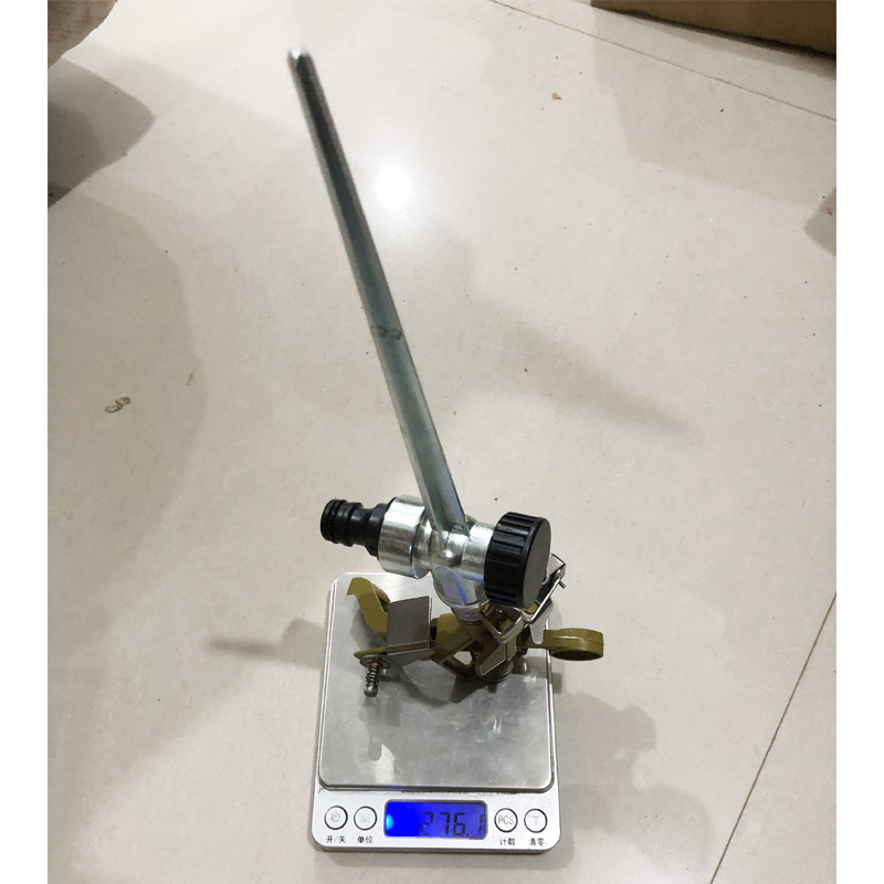 Aspersor de césped rociador giratorio de 360 grados Jardín de aleación de zinc rociador de brazo de balancín agrícola de enfriamiento automático