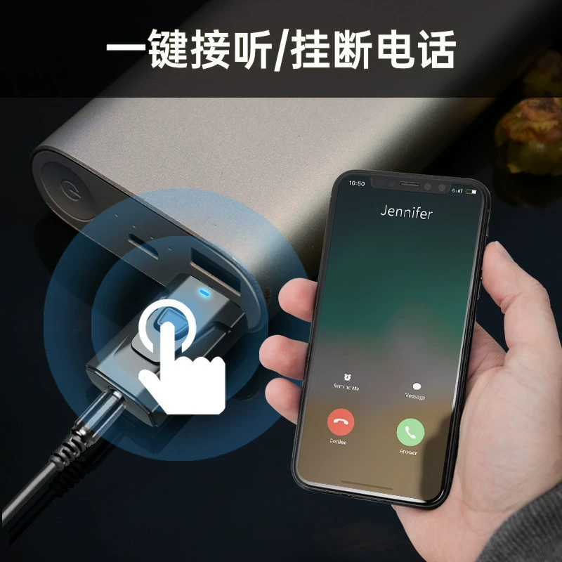 Новый четырехвone в одном Bluetooth 5.4 USB передатчик и приемник аудио адаптер на борту Bluetooth-приемник с вызовом