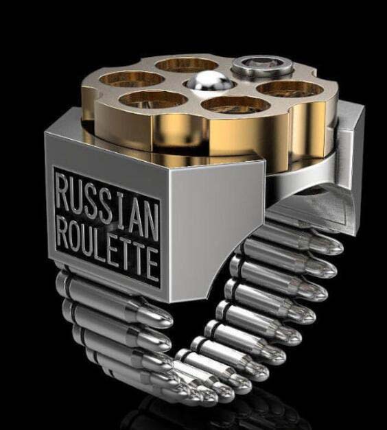 Wecheng wish Hot Selling European and American Pop Punk Style Jewelry New Double Color Plating Inlaid Zircon Engagement Ring