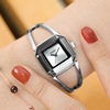 Retro fashionable square square watch, brand bracelet, simple and elegant design