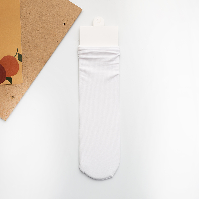 Calcetines de hielo para NIÑOS Calcetines de terciopelo de color sólido para niños grandes y pequeños calcetines para padres e hijos color brillante rayas verticales calcetines finos