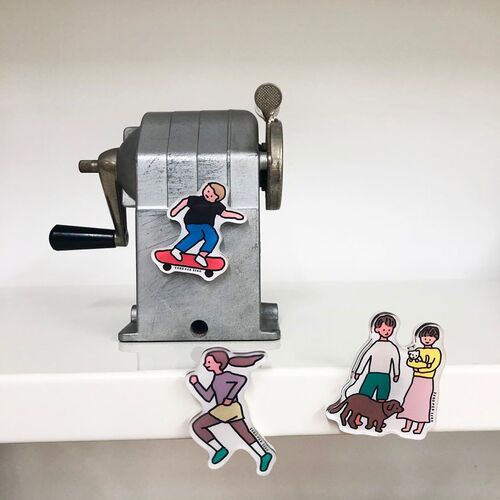 ins style Korean family refrigerator magnet home decoration magnetic sticker acrylic note sticker refrigerator magnet