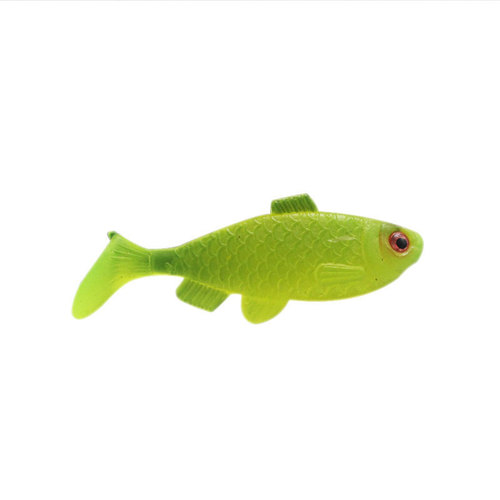 2g/4.6cm Luya soft bait T-tail small yellow croaker, sea fishing simulation bait, submersible fluorescent yellow bait wholesale