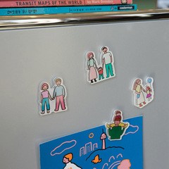 ins style Korean family refrigerator magnet home decoration magnetic sticker acrylic note sticker refrigerator magnet