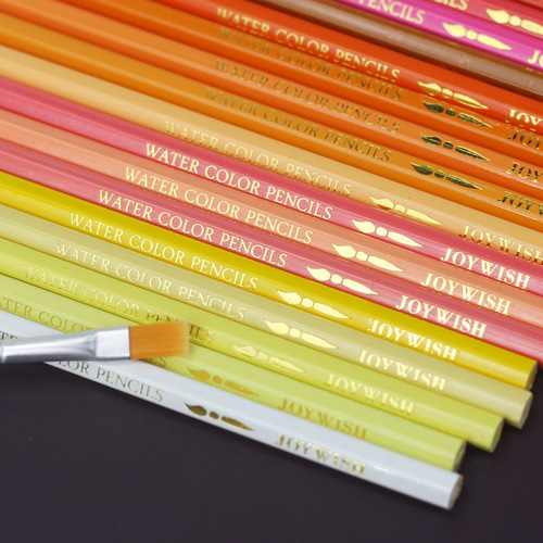 Cross-border Bestselling 36-Color 48-Color 72-Color Water-Soluble Colored Pencils Art Supplies School Supplies Student Stationery Prizes