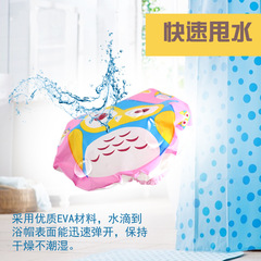 A Creative Cartoon EVA Waterproof Shower Hat for Girls, Hair Protection Wet Bath Hat, Kitchen Grease-Proof Hat