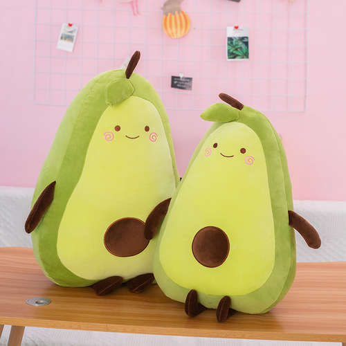 Manufacturer wholesale avocado plush fruit pillow series for girls, soft toys for online celebrities, suitable for sleeping