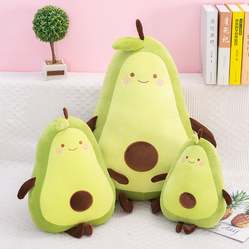Manufacturer wholesale avocado plush fruit pillow series for girls, soft toys for online celebrities, suitable for sleeping