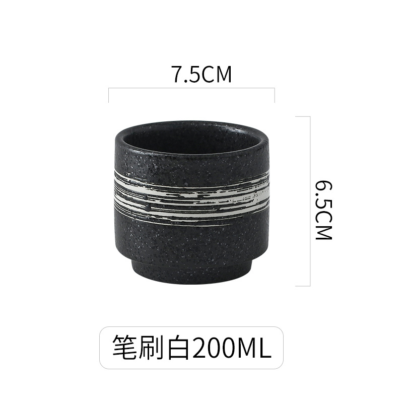 Taza pequeña de cerámica de estilo japonés taza de agua pequeña taza de té de la mañana restaurante Hotel Mesa taza Casa de Té taza de té