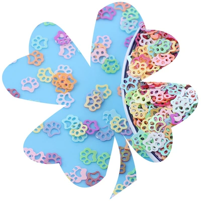 Dırnaq bəzəkləri transparent sequins bubble glue mixed