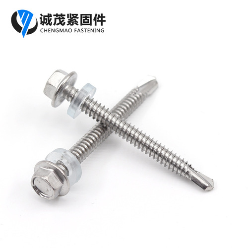[Hexagonal drill tail screws] Self-tapping self-drilling dovetail screws, all 410 stainless steel hexagonal drill tail screws