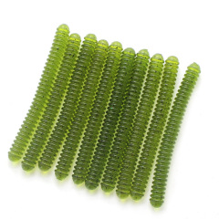 9.5cm / 5.5g Long, Threaded Soft Worm – Green Lure Soft Bait, Biomimetic Fish Attractor