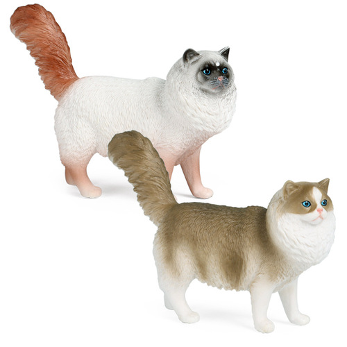 Children's simulation animal model toy plastic cognitive solid domestic cat pet cat puppet scene ornament hand-made