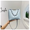 Fashionable shoulder bag, polyurethane trend one-shoulder bag, 2023, Korean style