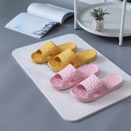 Water Cube Q-elastic Summer-style Soft Sole Home Slippers for Women, Antibacterial Household Shower Slippers, Couple's Cool Slippers