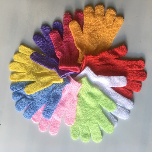 Direct Manufacturer Sale Scrub Bath Gloves Five-Finger Scrub Mud Magic Strong Sanding Scrub Back Double-Sided Bath Towel Wholesale