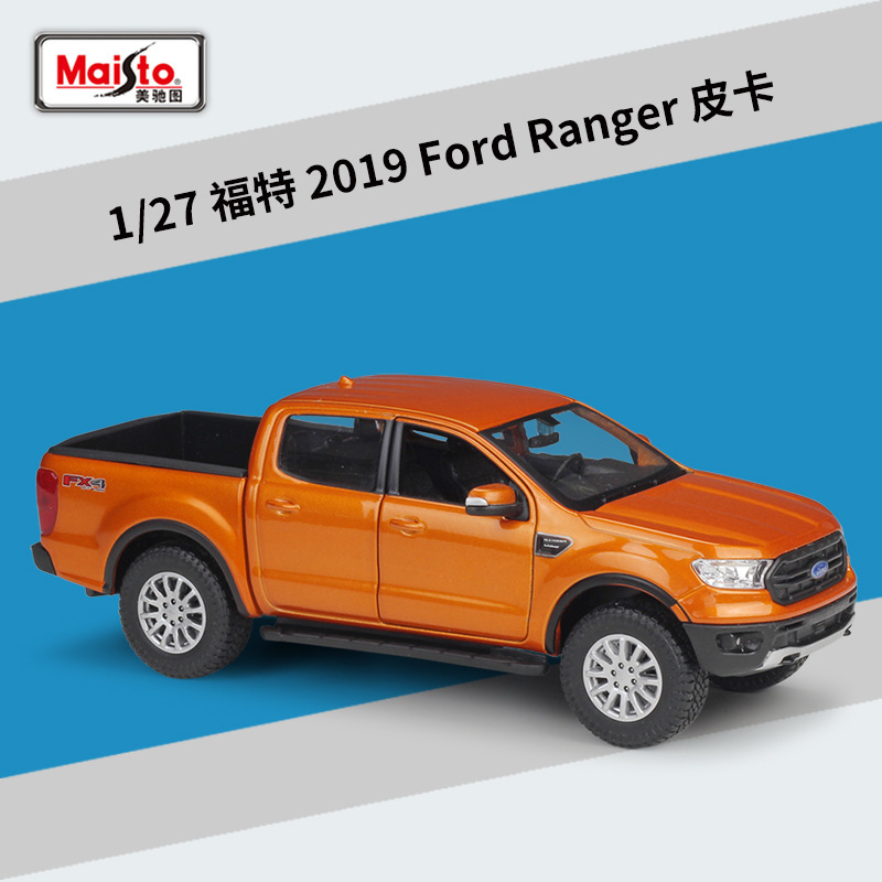Meichi Figure 1:27 pickup truck Ford 2019 Ford Ranger simulation alloy car model toy Meichi Figure 1:27 pickup truck Ford 2019 Ford Ranger simulation alloy car model toy