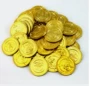 俄罗斯镀金促销定制塑料币