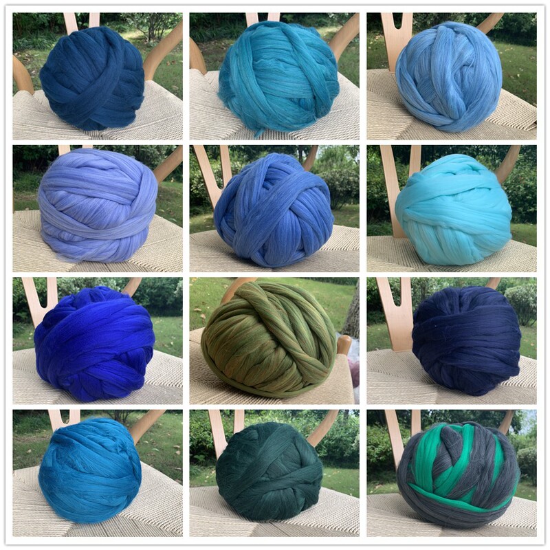 European and American Foreign Trade 8cm Wool Yarn DIY Thick Yarn Pure Handmade Knitting Winter Warm Blanket Yarn Multi-Color Wool Yarn European and American Foreign Trade 8cm Wool Yarn DIY Thick Yarn Pure Handmade Knitting Winter Warm Blanket Yarn Multi-Color Wool Yarn