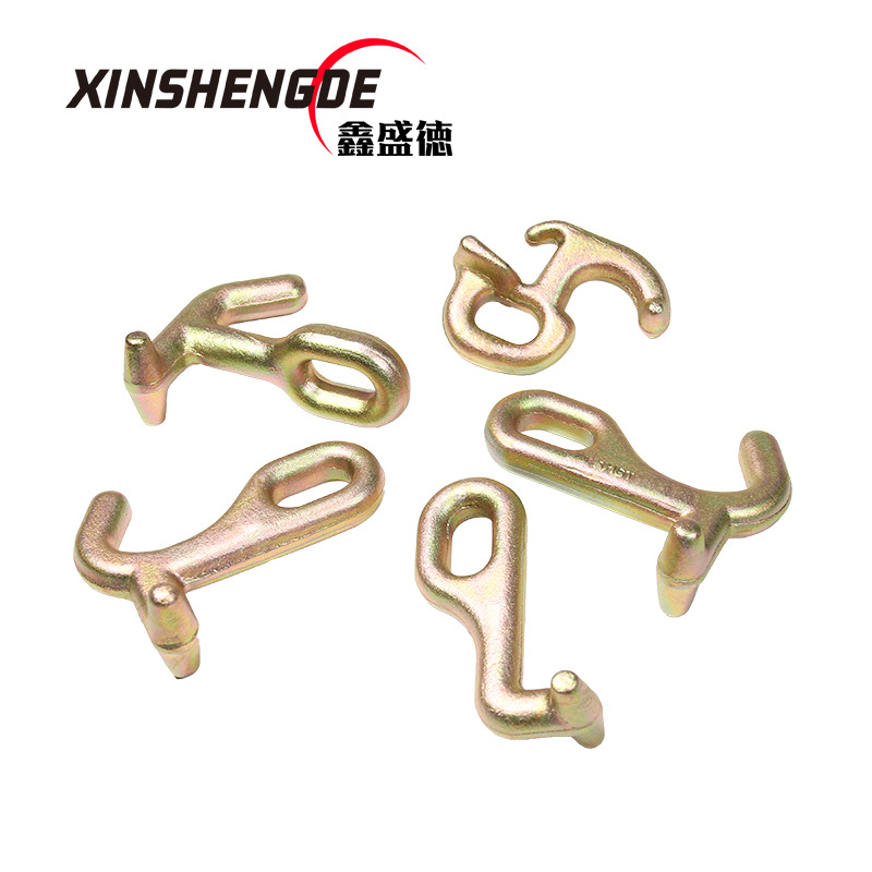 T-J钩 模锻清账车拖车钩 链条组合钩 即墨锻造索具 扭转